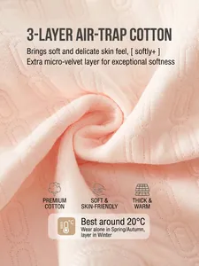 Pink quilted cotton baby romper fabric with geometric texture for warmth in winter