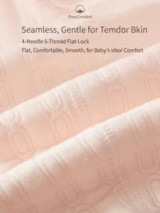 Newborn baby warm cotton jumpsuit featuring high-quality flatlock stitch seamless sewing