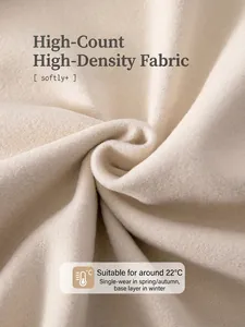 Tissu en maille douce haute densité beige pour barboteuse bébé par 22°C en automne