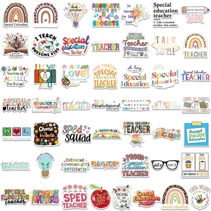 50pcs Special Education themed cartoon stickers for laptops and sensory classroom decor
