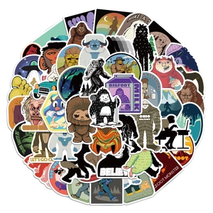 Pack of 50 cartoon Bigfoot graffiti stickers for DIY laptop and skateboard decoration