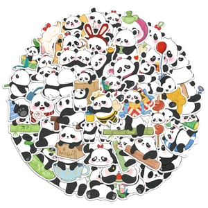 Détails d'autocollants panda étanches avec divers motifs mignons pour décoration