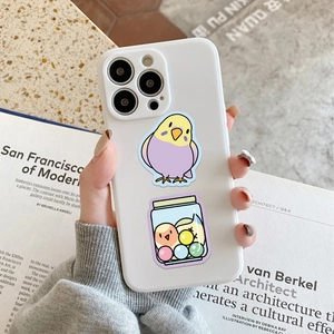 Niedliche Cartoon Papagei Silikon Handyhülle für iPhone mit Vogel Illustrationen