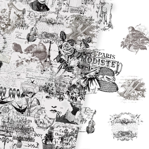 Vintage Poststempel PET Aufkleber Wasserdicht Transparent Dekoratives Clipart Für Scrapbooking Journaling DIY Kunsthandwerk Schreibwaren