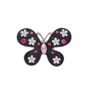 Exquisite Butterfly Brooch For Women Zinc Alloy Enamel Animal Breastpin Retro Suit Corset Pin Rhinestone Inlaid Fashion Jewelry Accessory