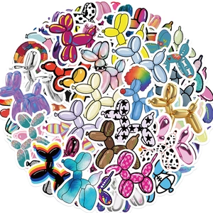 Waterproof PVC Balloon Dog Stickers Cartoon Graffiti Decals For Suitcase Laptop Fridge Helmet DIY Decorative Printed Stickers
