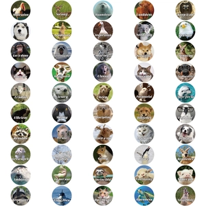 50-piece set of motivational animal stickers for laptops, water bottles and scrapbooks
