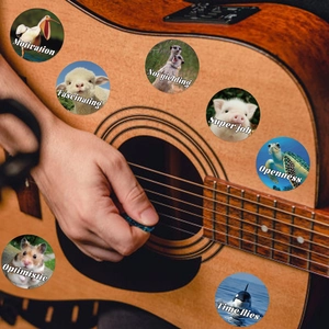 50 animal motivation stickers for decorating guitar water bottle or laptop surfaces