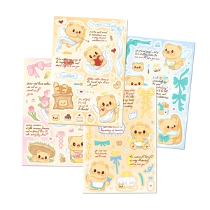 Cute Butter Bear waterproof stickers for DIY phone cases and notebook decoration