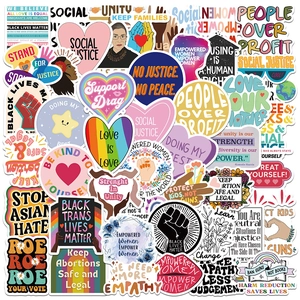 Soziale Gerechtigkeit Aufkleber Wasserdichte PVC Vinyl Decals Für Laptop Gitarre Handy Empowerment Feministische Sticker