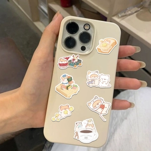 50 autocollants mignons de hamster et pain pour coques de téléphone et DIY