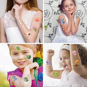 Waterproof cartoon dinosaur temporary tattoos for kids party and decorative arm stickers