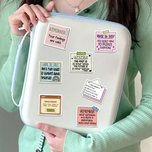 50 autocollants de rappel imperméables aux couleurs macaron pour ordinateur et déco DIY