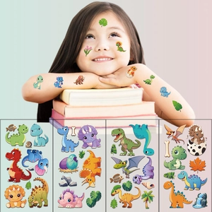 Waterproof cartoon dinosaur temporary tattoo stickers for kids party favor gift sets