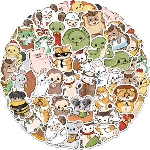 Süße Chinesische Sternzeichen Tier Graffiti Aufkleber Wasserdicht PVC Cartoon Doodle Aufkleber Für DIY Gitarre Handyhülle Dekor