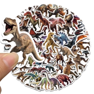 Lot de stickers dinosaures imperméables pour décorer ordinateurs et bagages de voyage