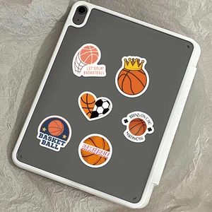 500-count waterproof cartoon basketball stickers roll for DIY laptop and phone decoration