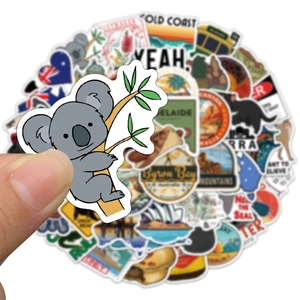 Lot de 50 stickers Australie étanches avec Koala, Opéra de Sydney et monuments célèbres
