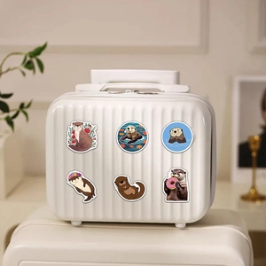 Autocollants de loutre mignons et étanches pour décorer les valises et les ordinateurs
