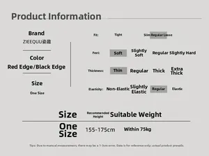 Size chart showing height 155-175cm and weight specifications for thigh high stockings