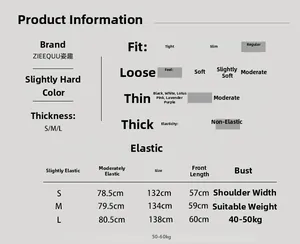 Guide des tailles détaillé et spécifications du tissu pour chemise de nuit femme
