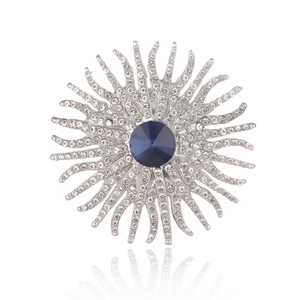 Broche Tournesol en Alliage Élégante Avec Strass Cristal Épingle de Corsage pour Femmes Costumes Châle Mariage Fête Bijoux