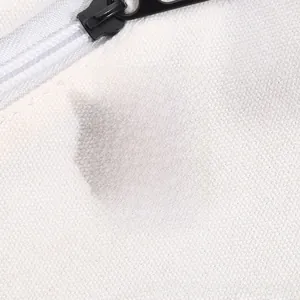 Détail du pin's émaillé fesses de Corgi avec texte humoristique sur toile blanche