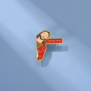 Humorous Jesus Peeking I Saw That Enamel Pin Alloy Metal Badge Creative Meme Brooch For Clothing Backpack Decoration Unisex Jewelry