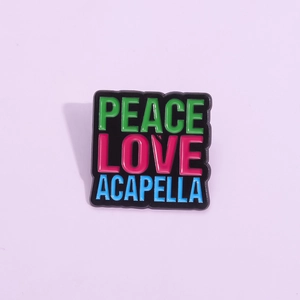 Mode Legering Emaille Broche Cartoon Letters Peace Love Acapella Oogvorm Hart Badge Pin Voor Denim Jas Rugzak Accessoires