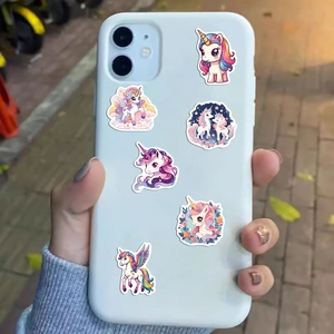 50 pieces of waterproof cartoon unicorn graffiti stickers for luggage and laptop skins