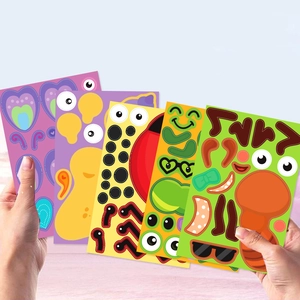 Lot de 8 autocollants d'insectes DIY pour puzzles créatifs et activités manuelles enfants