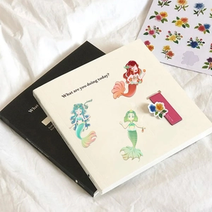 Set of 8 Little Mermaid cartoon DIY stickers for kids puzzle and scrapbooking crafts