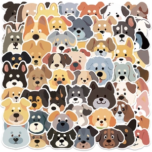 Cartoon Dog Stickers PVC Waterproof Graffiti Decals For Laptop Scrapbook Water Bottle Journal Kids DIY Decoration Cute Gift