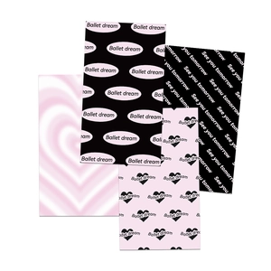 Vue détaillée de quatre cartes de scrapbooking esthétiques sur le thème du ballet romantique