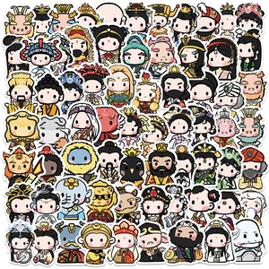 Set di Adesivi Chibi Il Viaggio In Occidente Cartoni Animati Impermeabile PVC Decalcomanie Decorative per Bagagli Laptop Cellulare