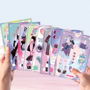 Lot de 6 stickers style Y2K pour décoration de journaux DIY et cartes de filles