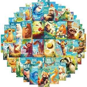 Autocollants en PVC Imperméables Animaux de Dessin Animé pour Enfants DIY Décoratif Scrapbooking Ordinateur Portable Téléphone
