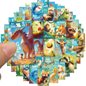 Lot de 50 autocollants animaux mignons pour décorer les ordinateurs et les livres