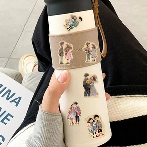 50 autocollants graffiti de couple créatifs pour ordinateur et gourde de voyage