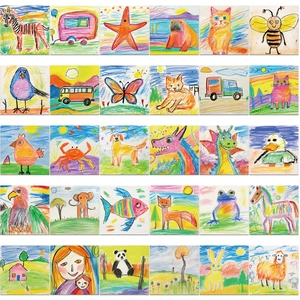 Lot de 54 autocollants graffiti mignons avec illustrations d'animaux et véhicules dessinés