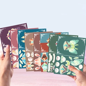 Butterfly DIY waterproof stickers for laptop and phone case featuring fantasy insect designs