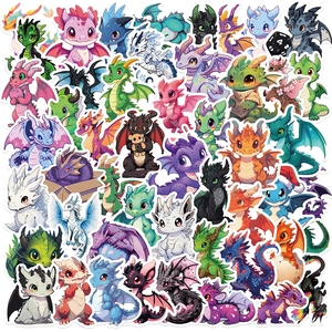 Cartoon Dragon Stickers Cute Graffiti Decals For Luggage Laptop Skateboard Waterproof PVC Decoration Graffiti Sticker
