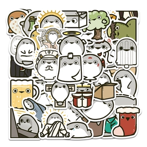 Cute Sacabambaspis Cartoon Waterproof PVC Stickers For DIY Scrapbook Laptop Suitcase Phone Case Decorative Animal Meme Decals