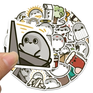 80-piece set of cute Sacabambaspis waterproof stickers for scrapbooks and phone cases