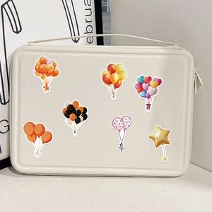 50pcs cartoon festive balloon stickers for DIY luggage notebook party decoration