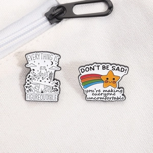 Set de pin's en émail mignons avec grenouille sur champignon et étoile arc-en-ciel