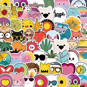 Waterproof VSCO Cute Cartoon Stickers For Laptop Luggage Skateboard Guitar Phone Case Vinyl Aesthetic Decorative Decals
