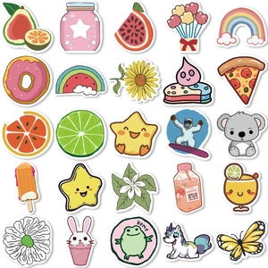 Lot de 50 autocollants VSCO étanches avec motifs de dessins animés pour bagages et guitare