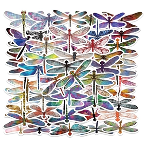 Dragonfly Stickers For Kids Waterproof PVC Insects Graffiti Decals For Laptop Phone Skateboard Luggage DIY Decorative Stickers