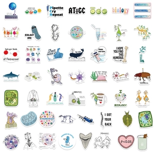 100pcs biology and chemistry lab science stickers for students and teachers